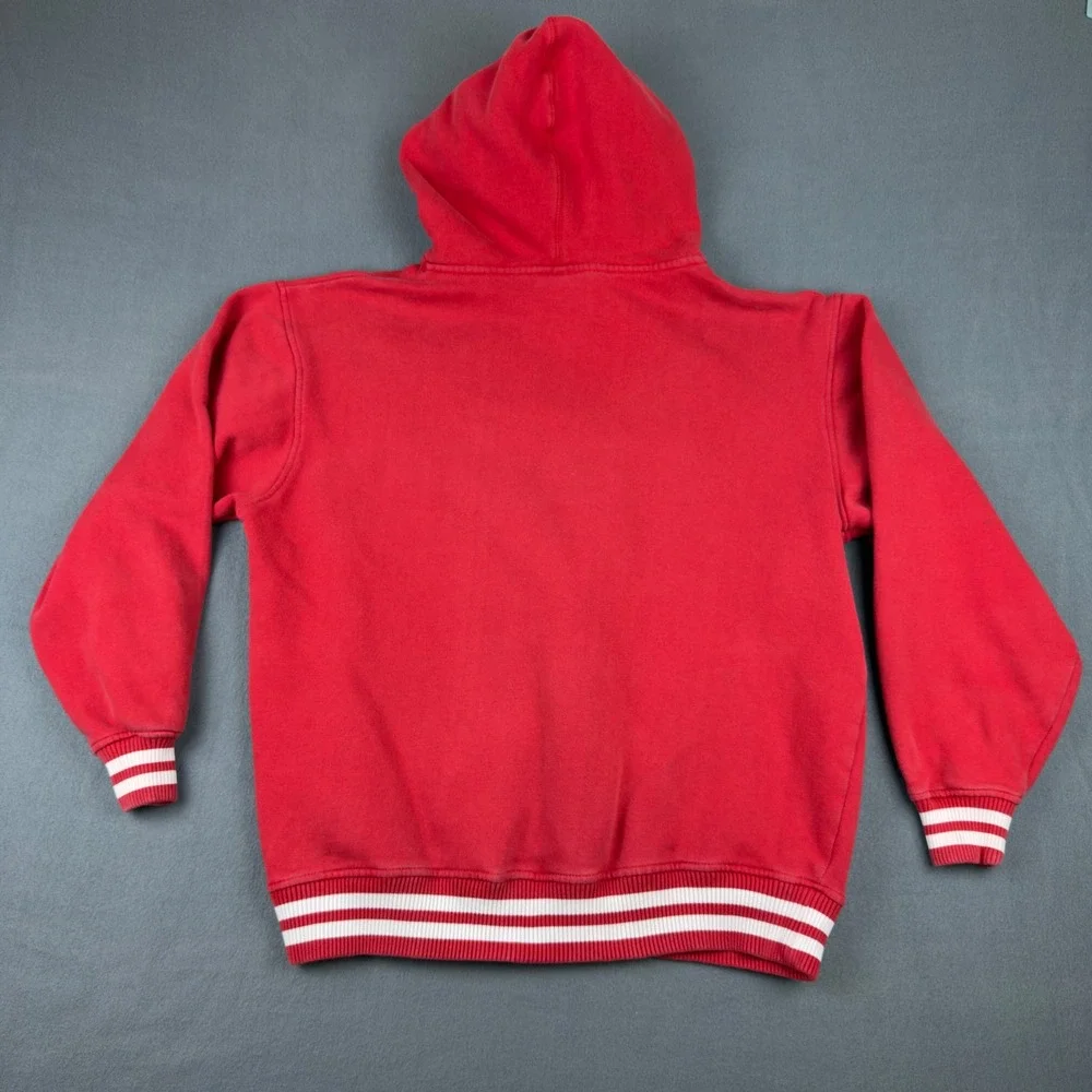 Southpole Classic Red Full Zip Hoodie Mens Large Y2K Streetwear Graphic Logo